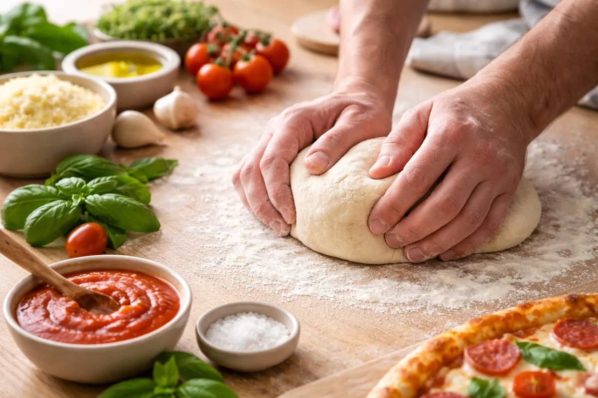 Comment faire une pizza maison avec des techniques de pétrissage adaptées
