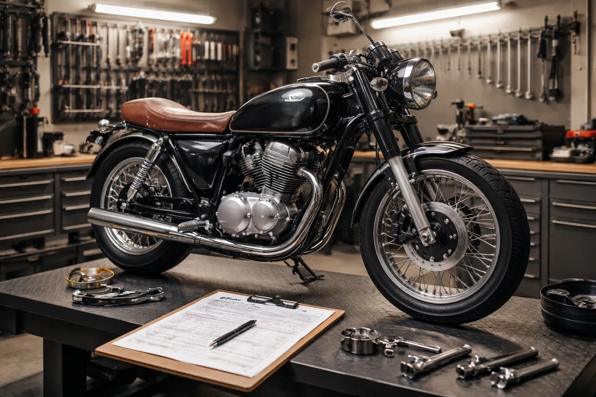 Comment établir une fiche atelier pour la restauration d'une moto classique