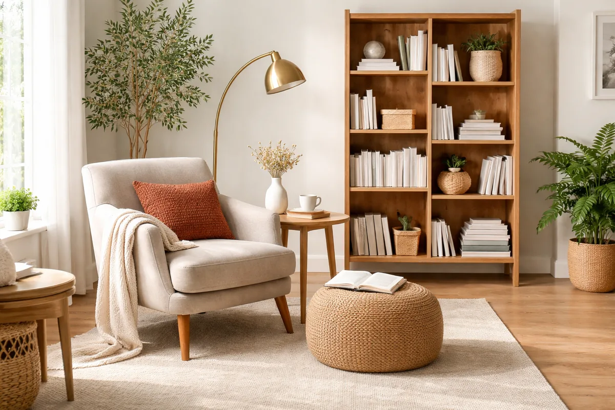 Quel type de meuble choisir pour un coin lecture dans un salon